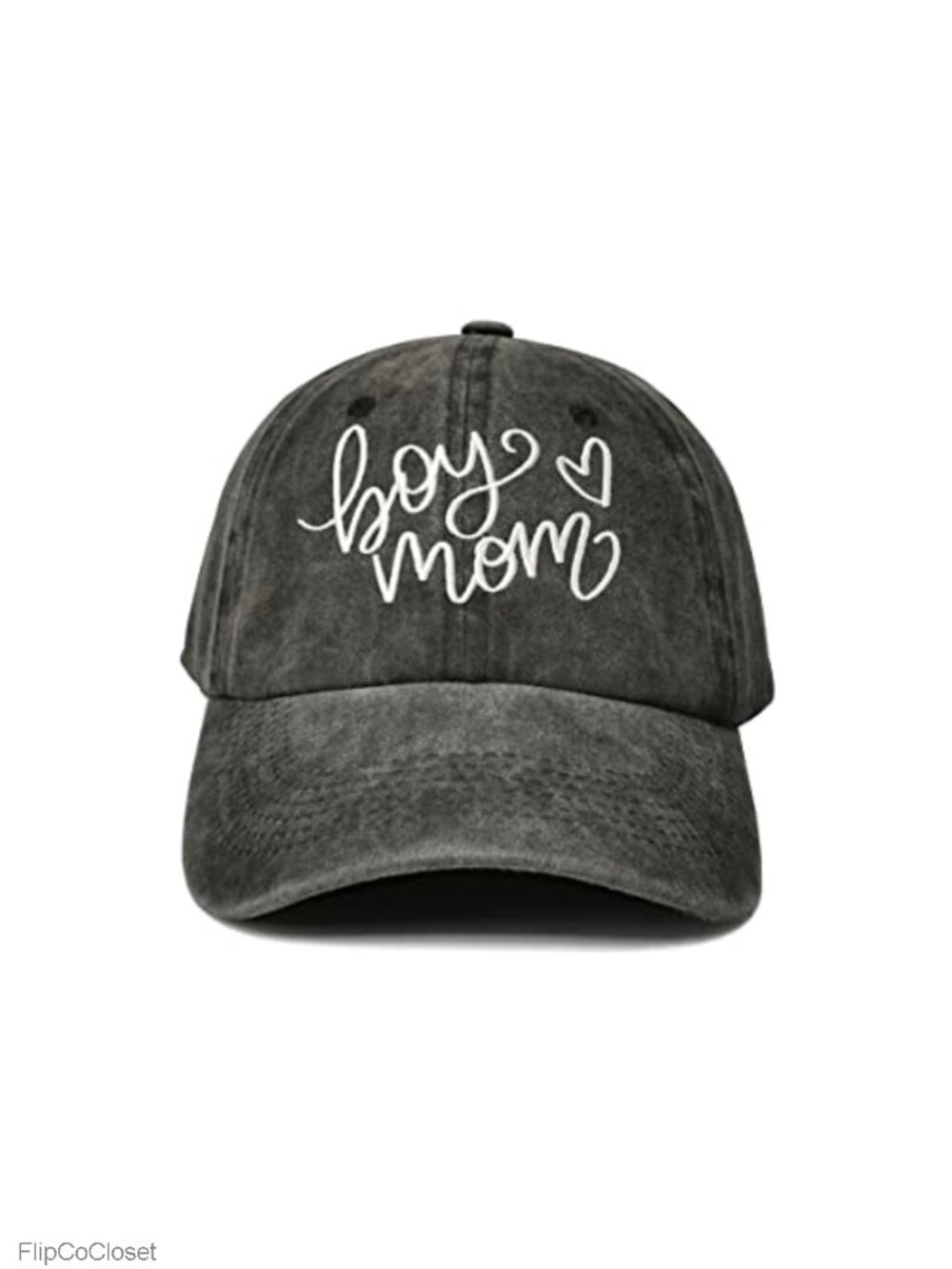 Embroidered Washed Cotton Twill Baseball Cap Mom of Boys Gift Adjustable